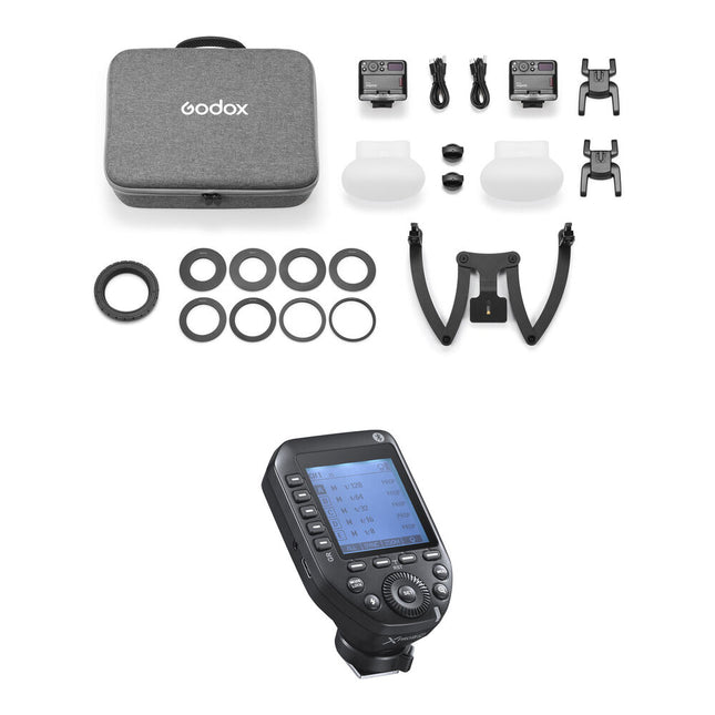 Godox MF12 Kit de Flash Dental Macro con Disparador TTL 16 GN y Batería Recargable