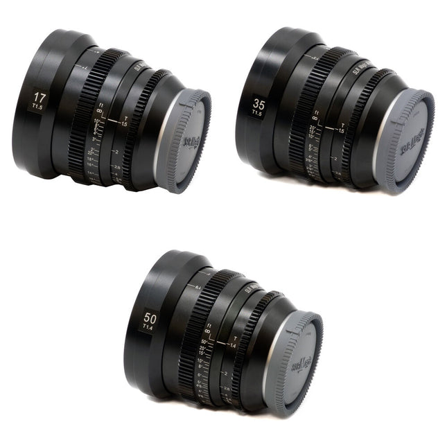 SLR Magic MicroPrime CINE Kit de 3 lentes 17 35 50mm T1.4 T1.5 Sony E