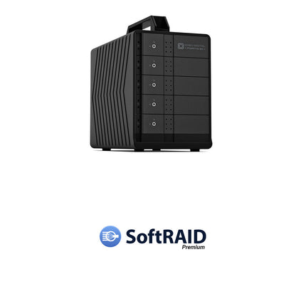 Oyen Digital Fortis 5C 100TB Cajón de Disco Externo 5 Bahías USB-C 3.2 Gen 2 con SoftRAID 8 Premium