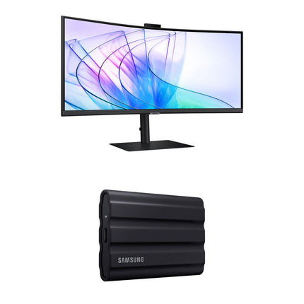 Samsung ViewFinity S65VC Monitor Curvo 34" 1440p 100 Hz con Webcam y SSD Portátil 4TB