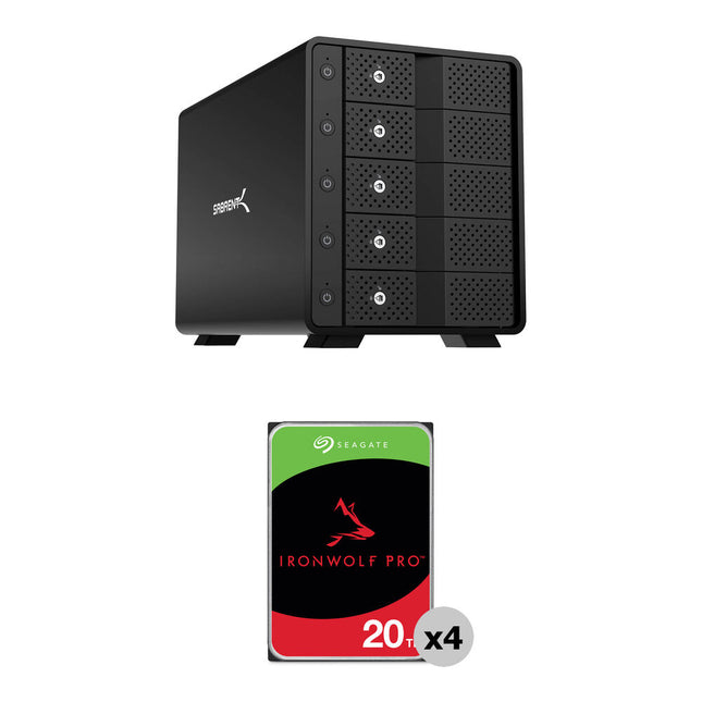 Sabrent USB 3.2 Gen 2 Docking Station 5 Bahías SATA 80TB 7200 rpm