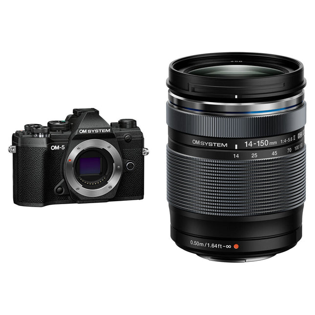 OM SYSTEM OM-5 Cámara sin Espejo 20.4MP 14-150mm f4-5.6 II Kit Negro
