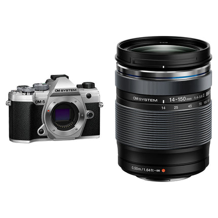 OM SYSTEM OM-5 Cámara sin Espejo 20.4MP Sensor 14-150mm f4-5.6 Kit Plata