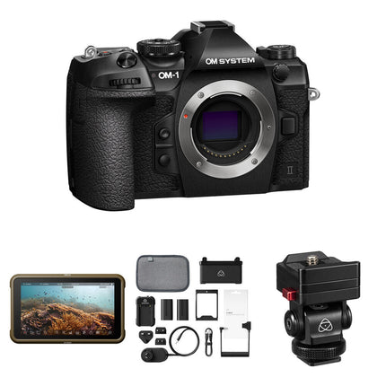 OM SYSTEM OM-1 Mark II Cámara sin Espejo con Monitor 5.2" 4K y Kit de Accesorios