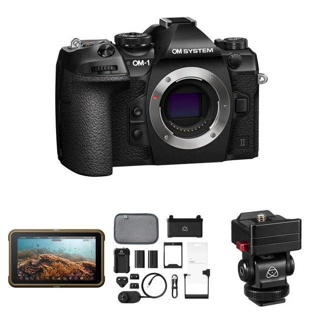 OM SYSTEM OM-1 Mark II Cámara sin Espejo con Monitor 5.2" 4K y Kit de Accesorios
