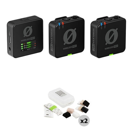 RODE Wireless PRO Sistema Micrófono Inalámbrico 2 Personas 40h Grabación Negro