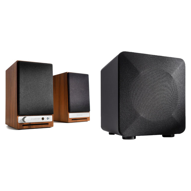 Audioengine HD3 Sistema de Altavoces Bluetooth con Subwoofer S6 6" 210W Walnút