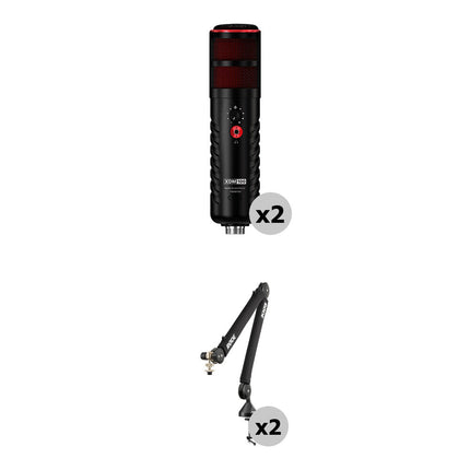 RODE X XDM-100 Kit de Micrófonos Dinámicos USB-C para 2 Personas con Brazos PSA1+