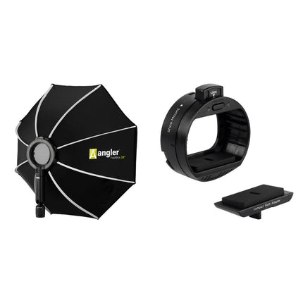Angler On-Camera Flash Softbox Octagonal Kit 28" Ángulo Ajustable 120°