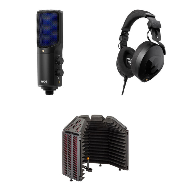 RODE Rode NT-USB+ Micrófono USB Profesional con Auriculares Cerrados y Filtro de Reflexión 24bit 48kHz