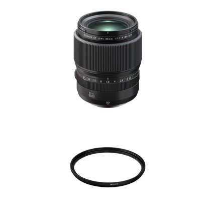 FUJIFILM GF 80mm f1.7R WR Objetivo 63mm Filtro 77mm Kit UV