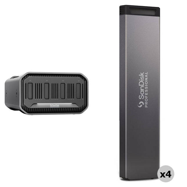 SanDisk Professional PRO-BLADE STATION Kit 16TB 4x4TB SSD Mag Thunderbolt 3
