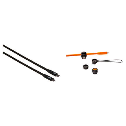 Tether Tools TetherPro Cable USB-C 15 pies Negro con Kit Soporte Cámara