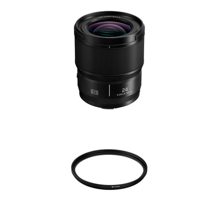 Panasonic LUMIX S 24mm f/1.8 objetivo full-frame con filtro UV 67mm