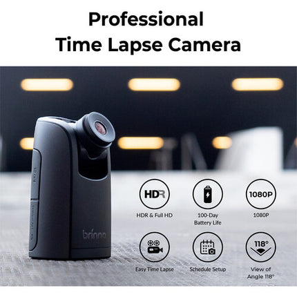 Brinno TLC300 Cámara Exterior Time-Lapse 1080p Pantalla IPS 1.44"