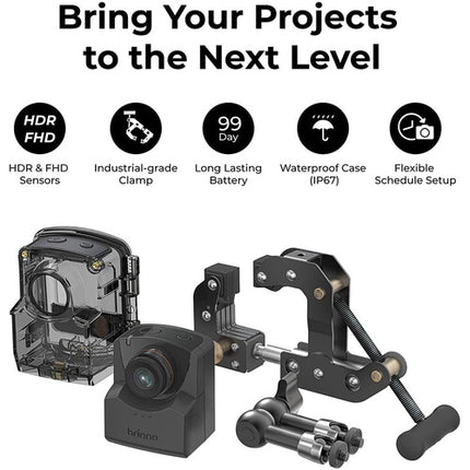 Brinno EMPOWER TLC2020-C Cámara Exterior Time-Lapse 1080p 128GB Bundle