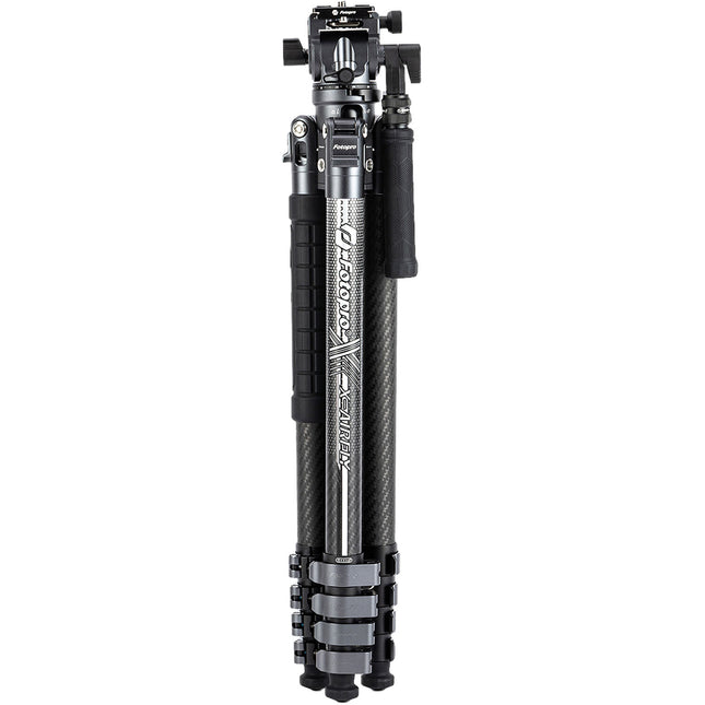 Fotopro X-Airfly Tripode de Viaje en Fibra de Carbono 63 Pulgadas y 11 lb con Soporte para Smartphone