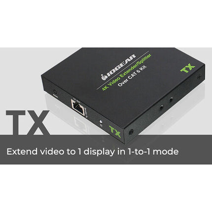 IOGEAR GVE4K60KIT Extensor y Divisor de Video 4K sobre Cat 6 con Alcance 70m