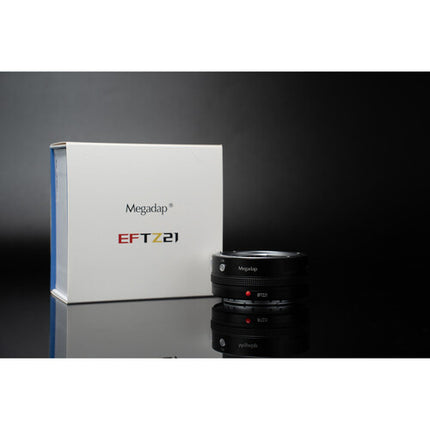 Megadap EFTZ21 Adaptador Canon EF a Nikon Z Montura con Autofocus y Control Personalizable