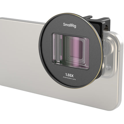 SmallRig Lente Anamórfica 1.55x para Móviles T-Mount 130° Ángulo