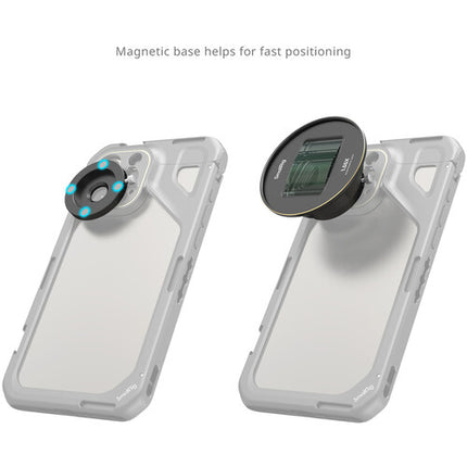 SmallRig Lente Anamórfica 1.55x para Móviles T-Mount 130° Ángulo