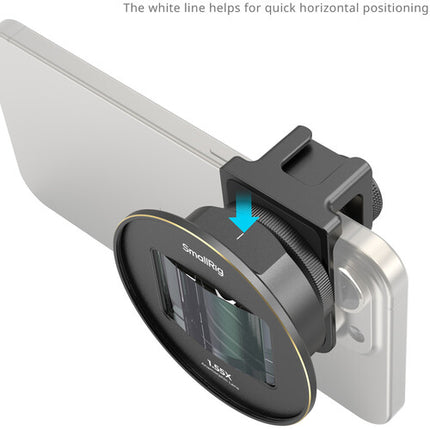 SmallRig Lente Anamórfica 1.55x para Móviles T-Mount 130° Ángulo