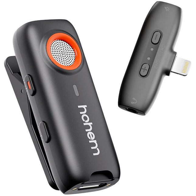 Hohem MIC-01 Sistema Micrófono Inalámbrico para Dispositivos Lightning 328 ft Alcance 2.4 GHz