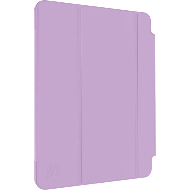 STM Studio Folio Funda para iPad Air 11 y iPad Pro 11 Púrpura con Soporte y Almacenamiento Apple Pencil