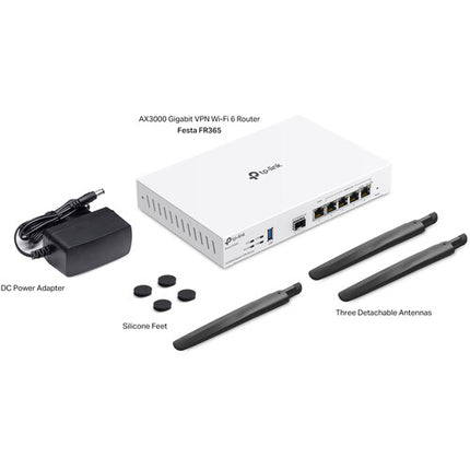 TP-Link Festa FR365 AX3000 Router Wi-Fi 6 Dual Banda 2976 Mb/s 4 Puertos Gigabit