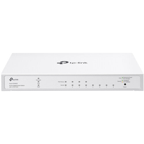 TP-Link Festa FS308GP Switch de Red Gestionado 8 Puertos Gigabit 4 PoE 62W