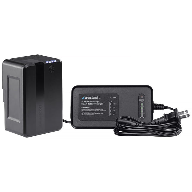 Westcott MV95 Mini Batería V-Mount 95Wh 6400mAh con Cargador USB-C