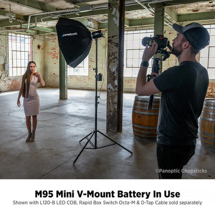 Westcott MV95 Mini Batería V-Mount 95Wh 6400mAh con Cargador USB-C