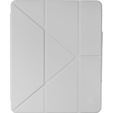 Funda folio STM OPP para iPad Air 13" M2 con soporte y almacenamiento para Apple Pencil gris