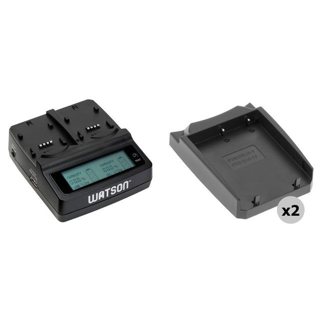 Watson Duo Cargador LCD con 2 Placas BLH-1 Carga 2-6h USB 2.0