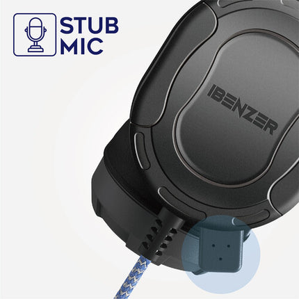 iBenzer Bumptect HS01 Auriculares Over-Ear con Micrófono y Control de Volumen