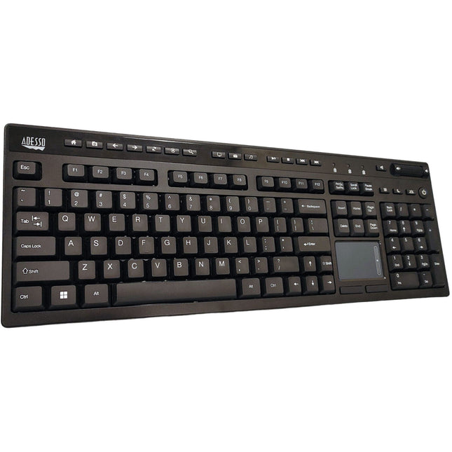 Adesso Multi-Channel Touchpad Keyboard Teclado con 104 Teclas Rueda de Volumen USB-C