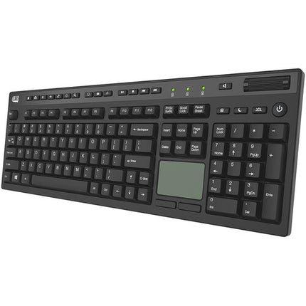 Adesso Multi-Channel Touchpad Keyboard Teclado con 104 Teclas Rueda de Volumen USB-C
