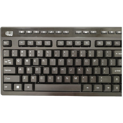 Adesso Multi-Channel Touchpad Keyboard Teclado con 104 Teclas Rueda de Volumen USB-C