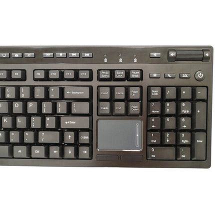 Adesso Multi-Channel Touchpad Keyboard Teclado con 104 Teclas Rueda de Volumen USB-C