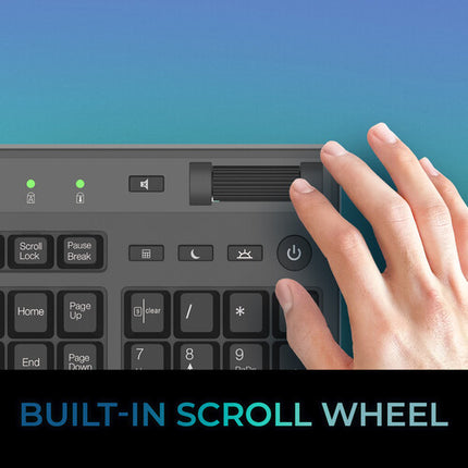 Adesso Multi-Channel Touchpad Keyboard Teclado con 104 Teclas Rueda de Volumen USB-C