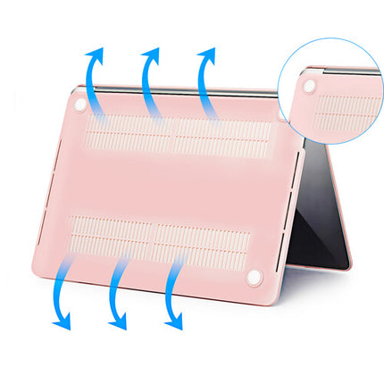 Funda rígida TechProtectus Color Life para MacBook Pro 14.2" Rosa con teclado protector