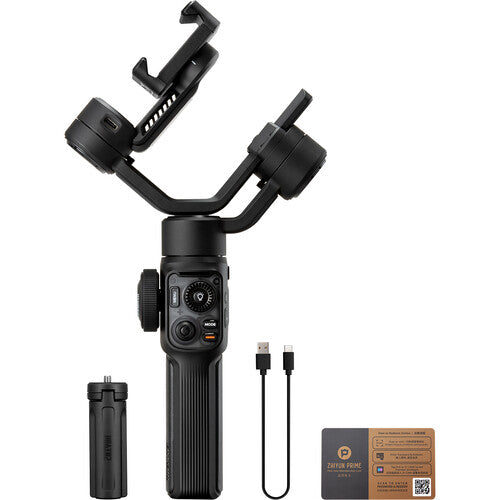 Zhiyun Smooth 5S AI Estabilizador 3 Ejes para Smartphone con Luz Integrada y Rotación 360°