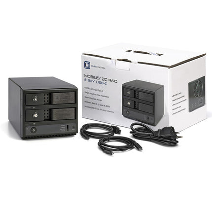 Oyen Digital Mobius 2C 48TB RAID en 2 Bahías HDD 7200rpm USB 3.2 Gen 2