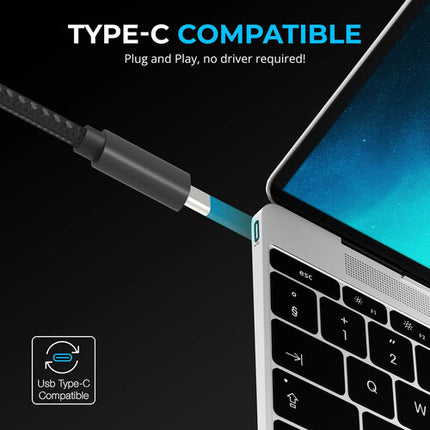 Sabrent 7 Puertos USB-C 48W Hub Alimentado 4 USB-C 3.2 Gen 1 3 USB-A