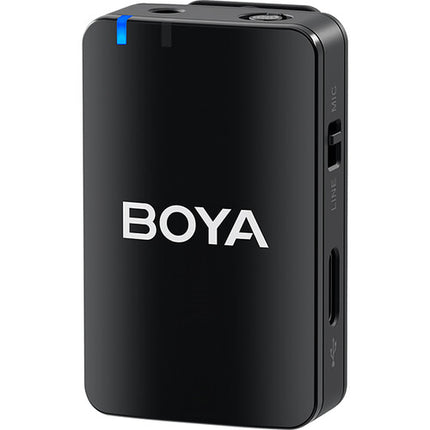 BOYA BOYAMIC Sistema de Micrófono Inalámbrico Doble 2.4 GHz 8GB Memoria