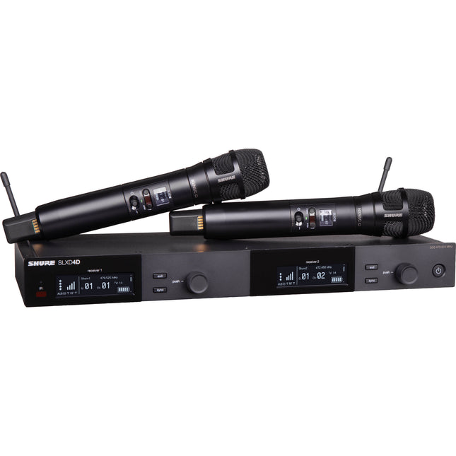 Shure SLXD24D/N8C Sistema de Micrófono Inalámbrico Dual Digital 1760 Frecuencias 330 Pies Alcance