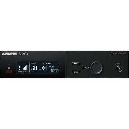 Shure SLXD24/N8S Sistema de Micrófono Inalámbrico Mano con Cápsula Supercardioide Nexadyne 8/S 1840 Frecuencias Auto-Scan
