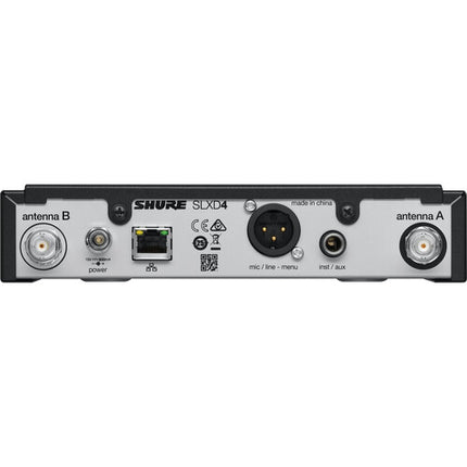Shure SLXD24/N8S Sistema de Micrófono Inalámbrico Mano con Cápsula Supercardioide Nexadyne 8/S 1840 Frecuencias Auto-Scan