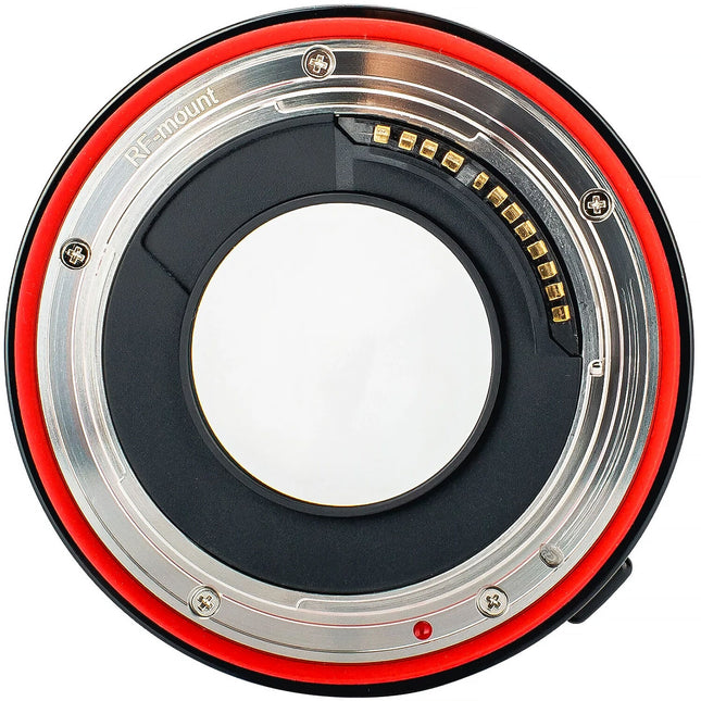 Meike 0.71x Locking Speedbooster Adaptador Lente EF a Canon RF 0.71x reducción de longitud focal aumento 1 paso apertura acero inoxidable