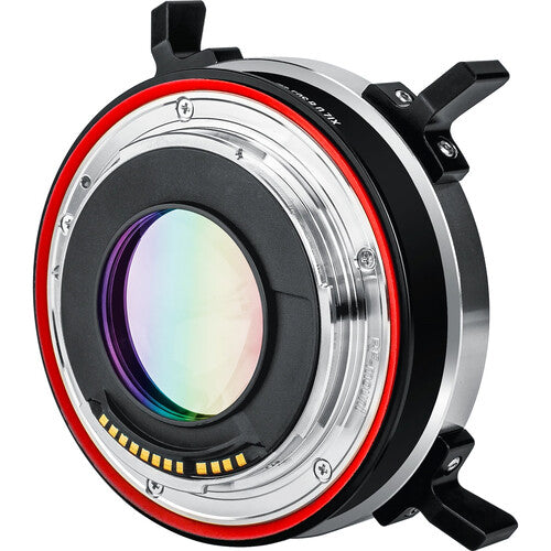 Meike 0.71x Locking Speedbooster Adaptador Lente EF a Canon RF 0.71x reducción de longitud focal aumento 1 paso apertura acero inoxidable